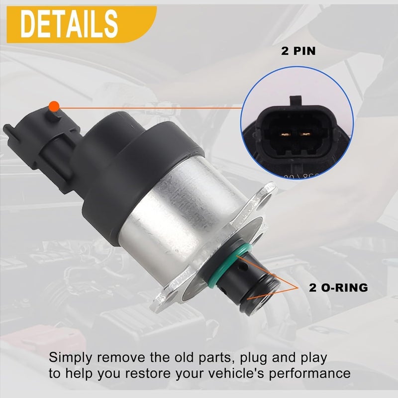 OXCANO 0928400666 Diesel Fuel Injection Pressure Regulator FPR Compatible with 2003-2007 Dodge Ram 2500 3500 Pickup Cummins MPROP 5.9L Diesel Metering Unit Fuel Control Actuator FCA - Image 4